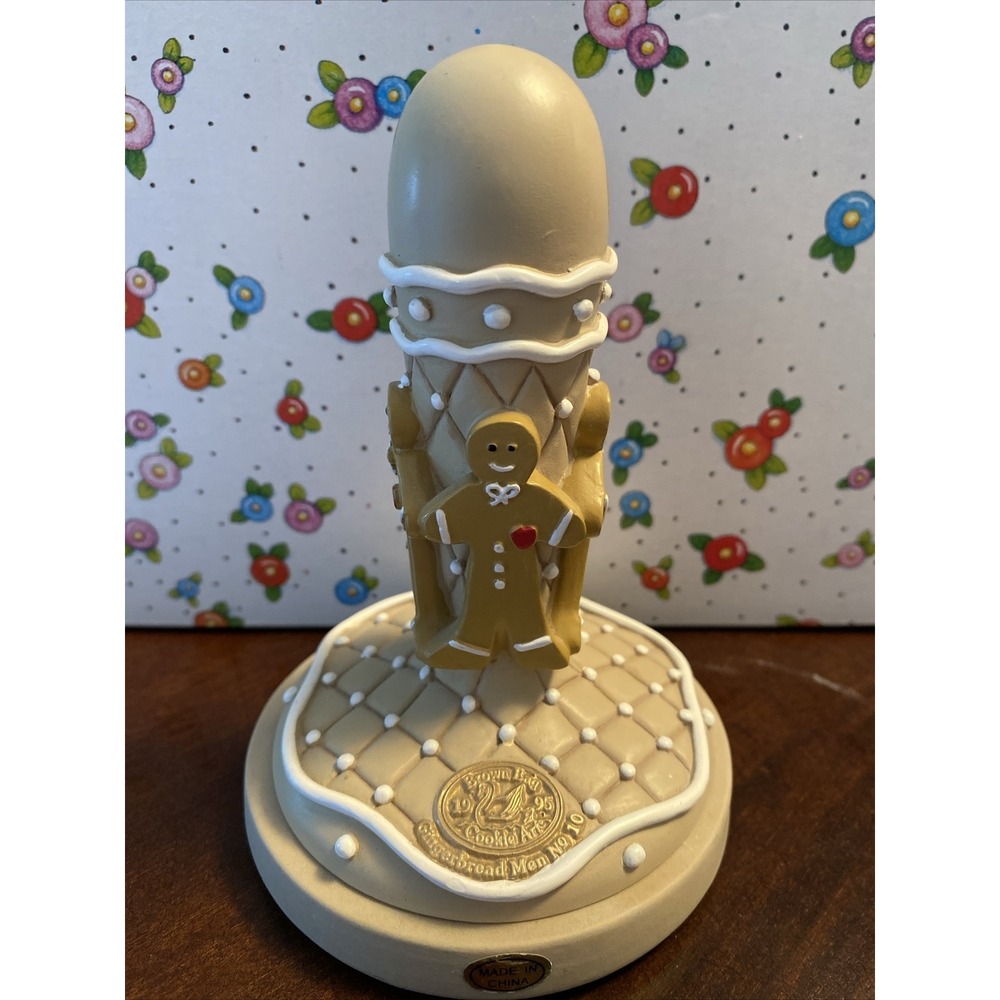 Gingerbread Man Cookie Press Brown Bag Cookie Art Stamp/Mold - Holiday 1995 #10